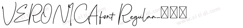 VERONICAfont Regular字体转换